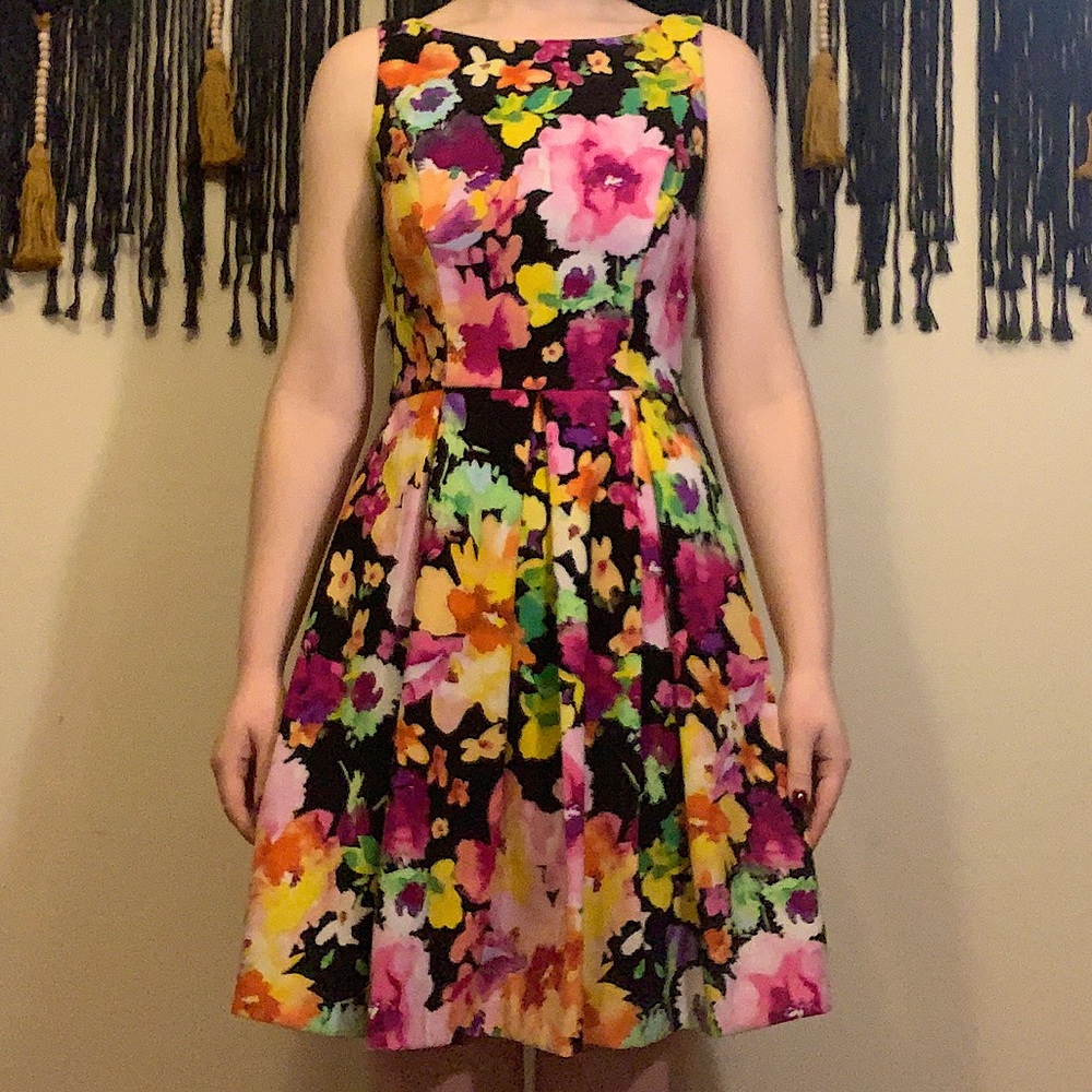 Bright floral size 4 dress from The Limited